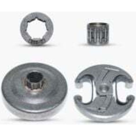 325"-7T Tambour d'embrayage Embrayage Assy Pignon Jante Roulement à aiguilles kit pour Husqvarna 340 345 346XP 350 351 353 445 450 E Tronçonneuse (1/4)