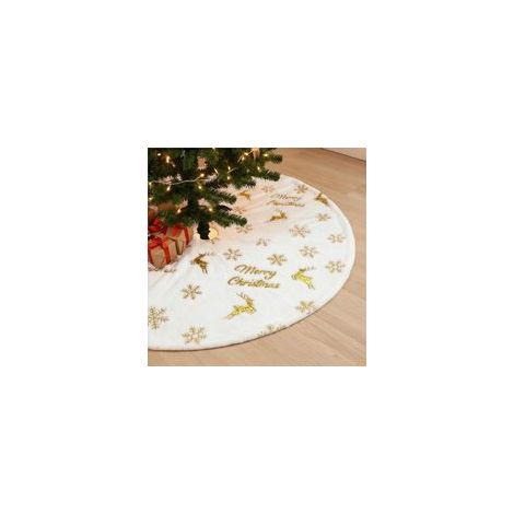 Jupe De Sapin De Noel, Cache Pied Sapin De Noel, Decoration Noel, 90cm, Christmas Tree Skirts, pour Le Nouvel an, Les Fêtes, La Maison, Les Réceptions