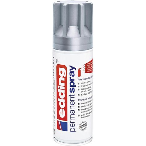 edding 5200 Permanent Spray Premium silber matt Acrylic Paint Pinsel & Stifte (1/2)