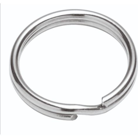MAGGI GROUP - 10 PEZZI - ANELLI PICCOLISPACCATI IN ACCIAIO NICHELATO Ø20MM