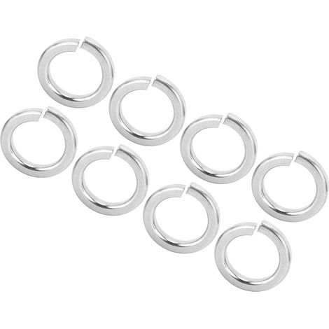 200 circlips M8 en acier inoxydable 304, diamètre extérieur de 0,5 pouce, matériau de fixation pour l'industrie mécanique. (1/5)