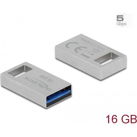 Delock USB 3.2 Gen 1 LÃ¡piz de memoria 16 GB - Carcasa de metal