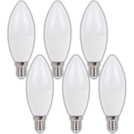 Lot 6 ampoules LED connectées E14 (LuzE) 2700/6500K 400lm 5W WiFi - Voltman