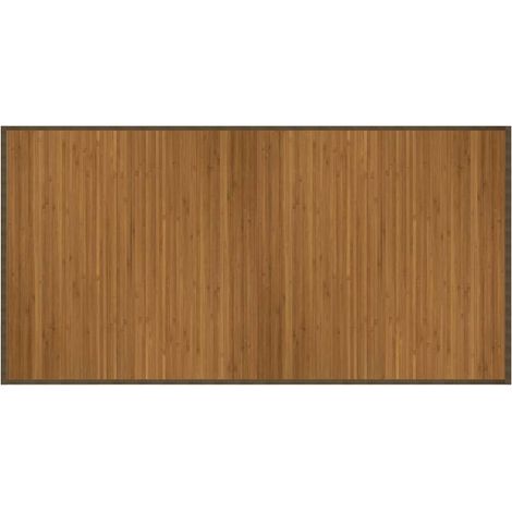 vidaXL Alfombra rectangular bambú marrón 100x200 cm (1/2)