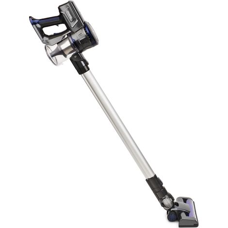 HKoenig UP700 Aspiradora Escoba Sin Cable 2 en 1, Aspiradora de Mano, 120 W, 22.2 V, Filtro HEPA, Sin Bolsa, 2 Velocidades, Silenciosa, 35 Minutos de Autonomía, Limpieza profesional, Ligera, Azul