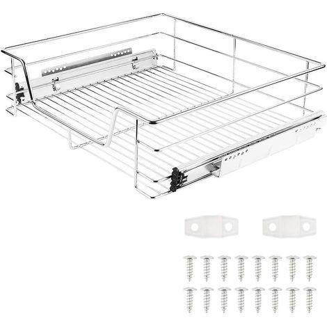 Tiroir Téléscopique de Cuisine, Panier Rangement pour Placard 60cm - (1/5)