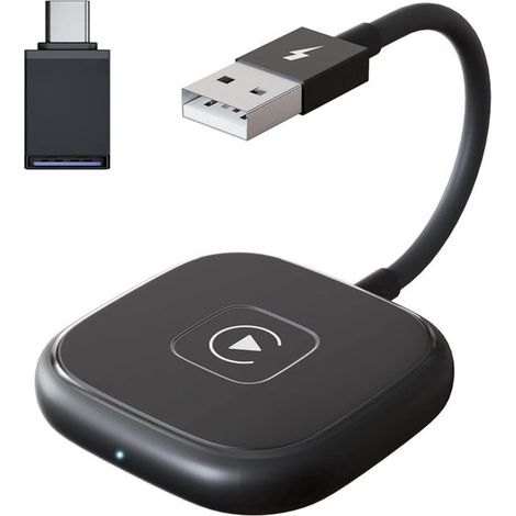 Kfz-Adapter – Smart Box – Kabellose Navigation – Plug & Play – 15 x 6 x 2 cm – Schwarz (1/5)