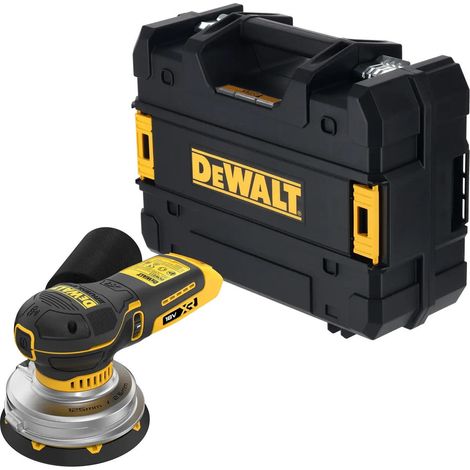 Dewalt – Ponceuse excentrique 18V DCW211NTXJ – Vitesse réglable 8000-12000 tr/min – Plateau 125 mm – Pour ponçage bois et surfaces composites (1/2)