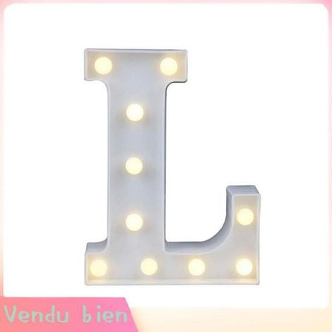 Lampe de signe LED LED 26 Alphabet Lettre Numéro Lumières Esperluette Symbole Amour Coeur Allumer Signe outillage Tapez 5 (1/4)