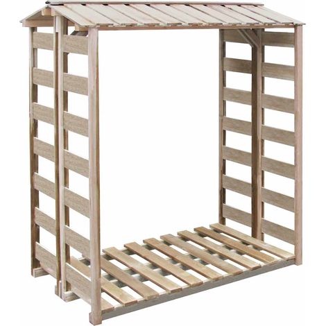 Brennholz-Lagerschuppen 150x90x176 cm Kiefernholz Imprägniert vidaXL