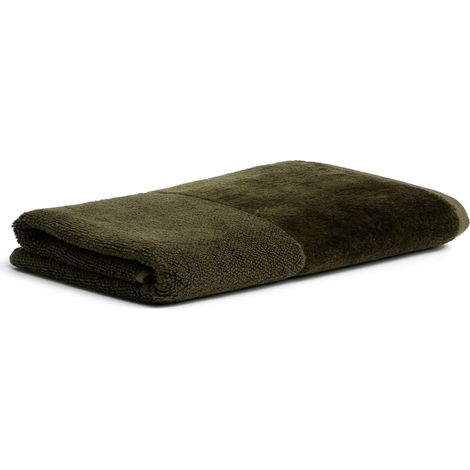 Drap de Douche 60% Coton / 40% Viscose en Cellulose de Bambou, 80 x 150 cm, Vert Olive (1/5)