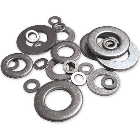 Rondelles plates inox a4 aisi 316 gamme de 5 a 16 mm - dtail : Ø 05 x 10