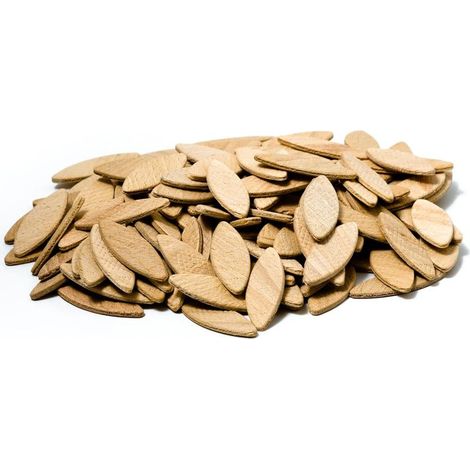 Lamelles d’assemblage 20 – Pack de 100 pièces – Bois de hêtre haute qualité – Pour assemblage solide avec colle PVA – Dimensions 56 x 24 x 4 mm (1/4)