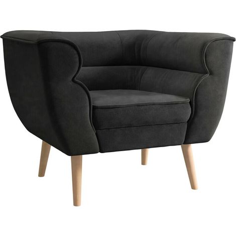 Sillón Glenview 102, Kronos 34, 75x82x74cm, Tapiz, Patas: Madera, 0