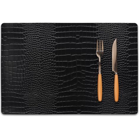Lot de 4 sets de table - Imperméables, antitaches, résistants à la chaleur et faciles à nettoyer pour la cuisine, la salle à manger et les tables de conférence (1/5)