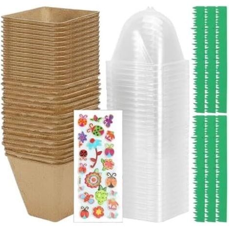 Kit de plantation pour , ensemble pots jardinage - serre d'intérieur culture jardin, apprentissage la nature et expériences scientifiques (1/5)
