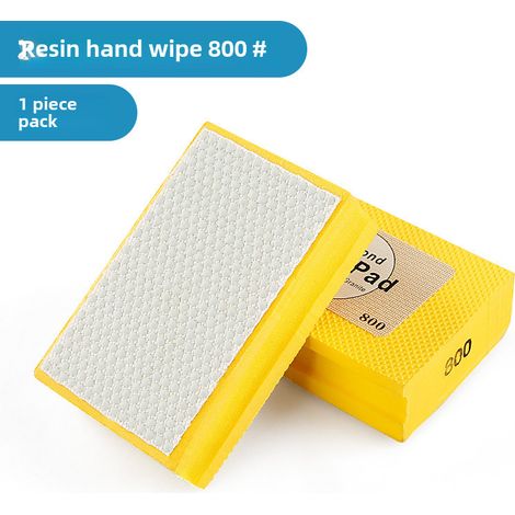 Bloc de meulage résine 800 pour carrelage – polissage manuel, pour ardoise, verre et pierre, sans machine (1/5)