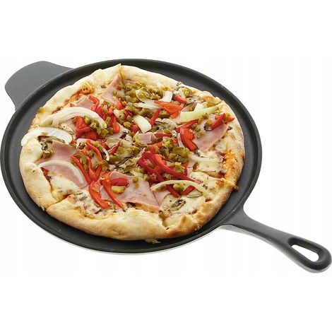 SART脡N DE HIERRO FUNDIDO DE 30 CM PARA FRE脥R PANQUEQUES, PIZZAS, HUEVOS, TORTILLAS, (1/5)