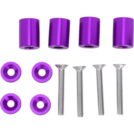 Housse de moteur aluminium alliage espaceur ventilation 6mm violet (1/5)