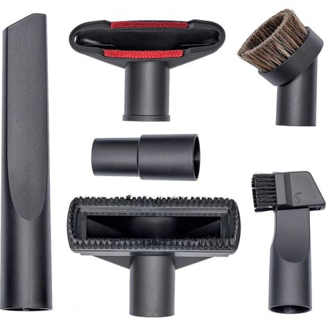 Ulisem Staubsauger-Zubehörset, 6er-Pack, Reinigungsset, Bürste und Fugendüse für 35–32 mm Standard-Fugendüsen, kompatibel mit Shark/Henry Hoover-Zubehör, schwarz (1/5)