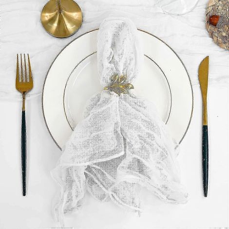 Lot de 4 serviettes de table carrées en coton et lin, style western, pour restaurant ou cuisine intérieure. (1/5)