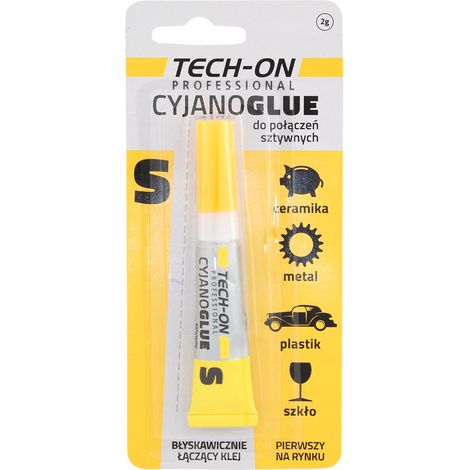 Colla cianoacrilica per giunzioni rigide 2 g TECH-ON 1 pz.