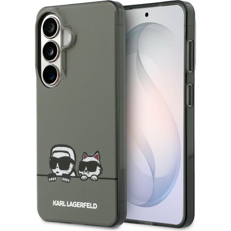 Karl Lagerfeld IML Peekaboo Karl&Choupette MagSafe Hülle für Samsung Galaxy S26 Schwarz (1/5)