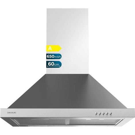 Cecotec Campana pirámide Bolero Flux PM 606500 Inox A