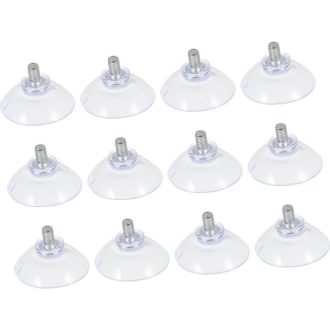 Ventouses transparentes pour meubles avec vis à ventouses puissantes (1/5)