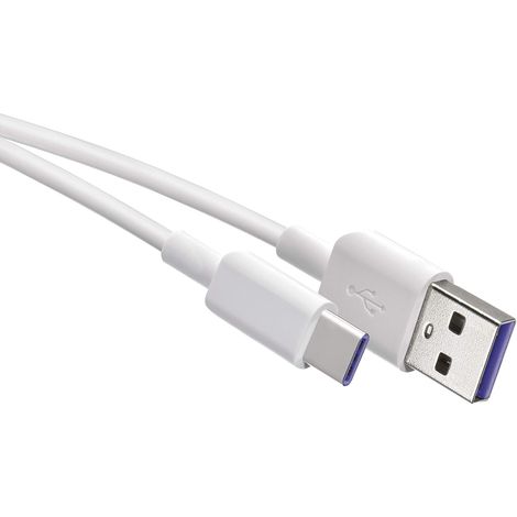 Câble USB C 5 A vers USB 2.0, 1,5 m, type C, câble de charge rapide, pour smartphones, téléphones portables et tablettes : Huawei, Samsung Galaxy, transfert de données 480 Mbit/s (1/5)