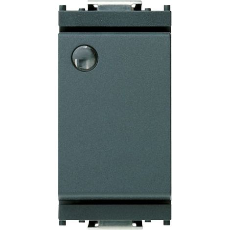 16021 Interrupteur Lumineux Unipolaire Gris 1P 16A Idea