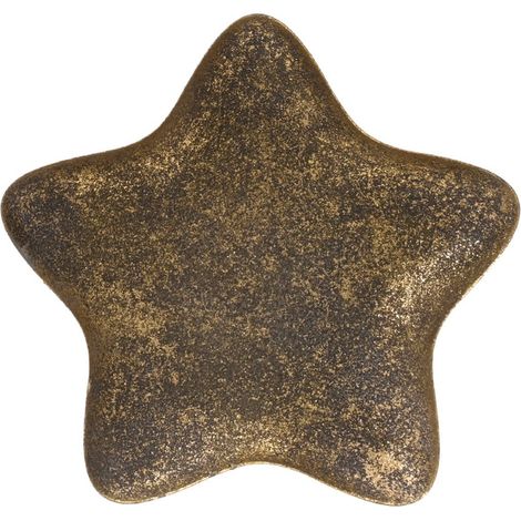 Dekoteller Stern bronzefarben klein - Eisen (1/2)