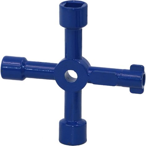 MS134 Clé 4 branches pour compteurs 70 mm coloris aleatoires GROOFOO (1/5)