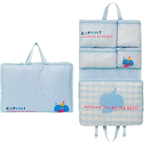 Sac de rangement pour sous-vêtements – Sac de rangement pliable pour soutien-gorge et sous-vêtements Sac de rangement mobile pour closet, dortoir, hôtel, usage quotidien, organisation de valises (1/5)