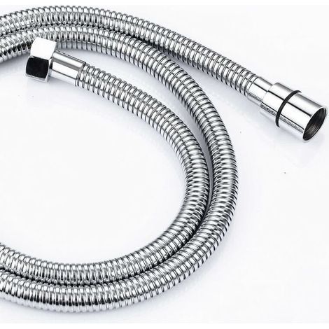 Tuyau De Douche - Acier Inoxydable Flexible 2 M - Raccord G 1/2 Universel - Pour Toutes Douchettes - 1 Pièce (1/5)