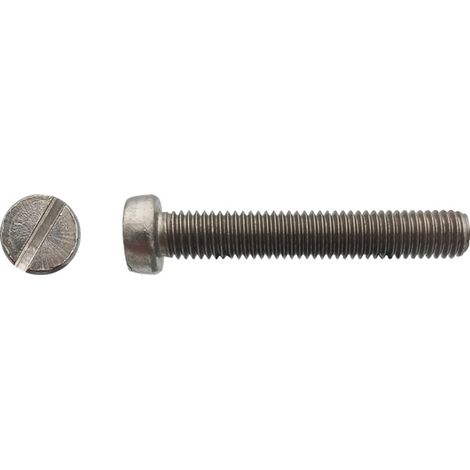 Vis à métaux tête cylindrique fendue Inox A2 - 3 x 35 mm - BIVI