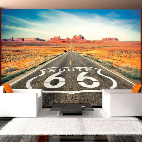 Papier peint adhésif Route 66 - 196 x 140 cm (1/4)
