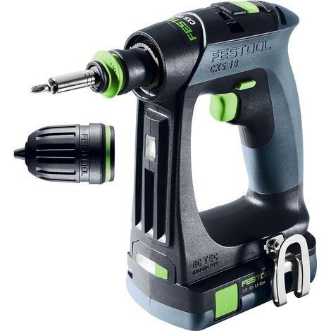 Festool CXS 18 taladro atornillador a batería 18 V 40 Nm sin escobillas + 1x batería recargable 3,0 Ah + systainer - sin cargador (1/5)