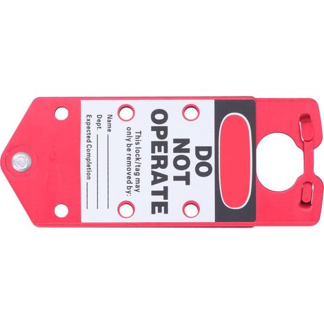 Mors de verrouillage portable à point de contrôle, étiquette répétable, moraillon de consignation poreux (1/5)