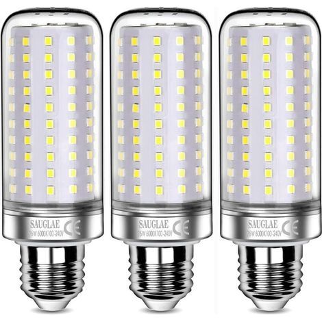 Ampoules LED 26W, Équivalent 200W Ampoule Incandescente, 3000Lm, 6000K Blanc Froid, Ampoules à E27 Vis Edison, 3 Pièces [Classe énergétique E] (1/4)