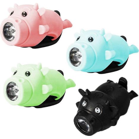 Éclairage vélo rechargeable USB avec clochette en forme de corne de vache pour enfants - Éclairage avant et accessoire (1/5)