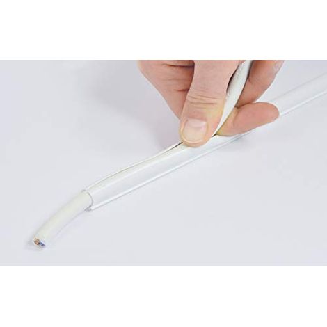 cablefix 2201-WH Canalina passacavi (L x L x A) 1000 x 8 x 7 mm 4 pz. Bianco (1/4)