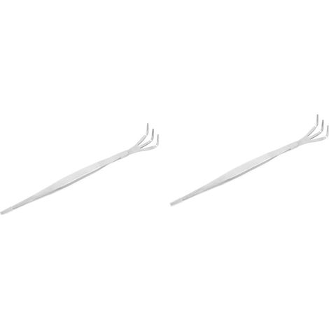 2pièces Râteau Multifonction Acier Inoxydable pour Jardinage Et Bonsai Outil Pratique pour Désherbage Et Plantation De Plantes Pot (1/5)