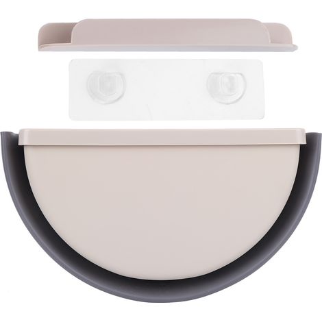 Poubelle de cuisine pliante suspendue Sans marque Modèle universel Accroche porte plastique beige durable gain de place (1/5)