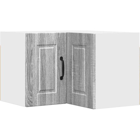 Maison Exclusive - Armario Esquinero de Pared PORTO Gris Sonoma 5