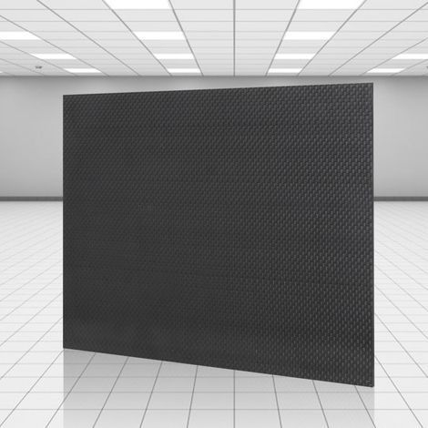 Plaque en fibre de carbone sergé haute dureté. surface brillante. dimensions : 200 x 300 x 1.0 mm