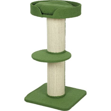Kratzbaum 91 cm mit Bett, Plattformen, Sisalstämmen, Grün