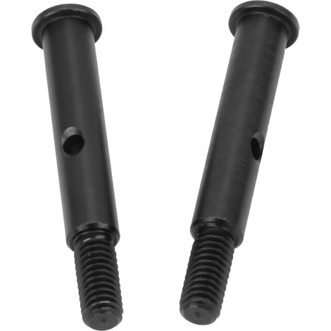 2 Pièces Essieu Avant Métallique Renforcé pour TRXXAS SLASH 2WD, Accessoire RC Amélioré 3637BL Noir (1/5)