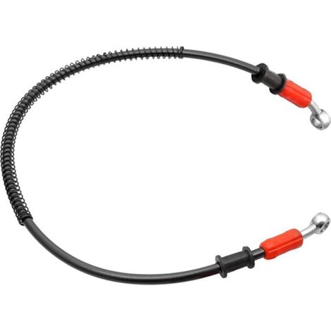 70cm 700mm Tuyau d'Huile de Frein Moto Tuyau de Frein Tressé en Acier Embrayage de Tuyau d'Huile de Conduite d'Embrayage Durite Frein Moto(Noir) (1/5)