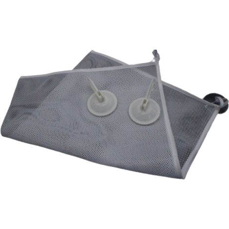 Organisateur De Jouets De Bain - Filet De Stockage Rapide À Sécher Pour Jouets En Maille - Sac Organiseur De Douche Avec Crochets Adhésifs Et Ventouses - 1 Pièce (1/5)